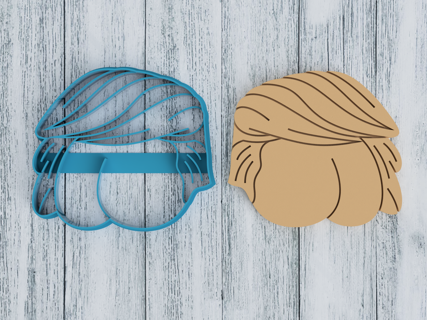 Donald Trump Butt Cookie Cutter - Funny Election President Biden 2024 Campaign Naughty Adult (0201)