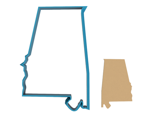 Alabama State Outline - Cookie Cutter / Sugar Cookie / Fondant / Clay (1096)