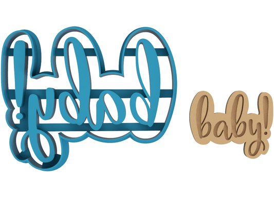 Baby! - Baby Shower - Cookie Cutter / Sugar Cookie / Fondant / Clay (1027)