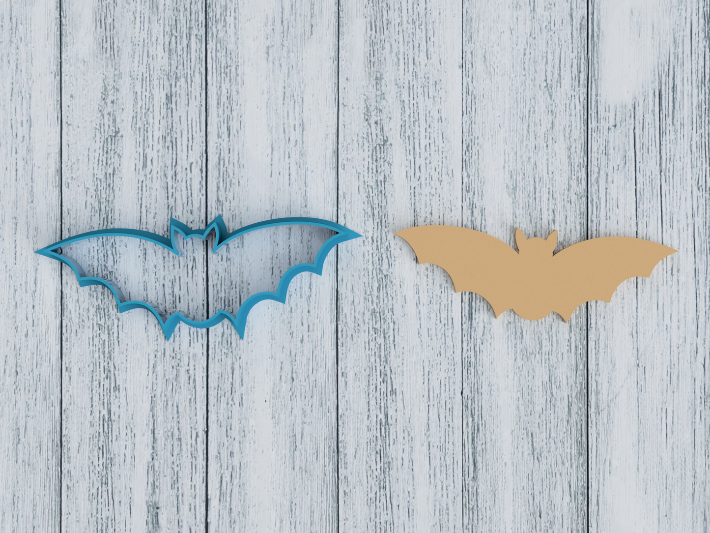 Bat Outline - Cookie Cutter / Sugar Cookie / Fondant / Clay (1402)