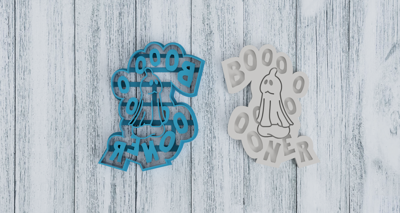 Boo-Bies and Boo-Ner Cookie Cutter Penis Ghost - Boobie Ghost Halloween - Fondant - Sugar Cookies - Clay