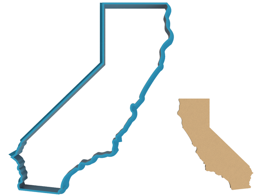 California Outline - Cookie Cutter / Sugar Cookie / Fondant / Clay (1099)