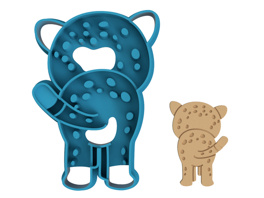 Cheetah Butt - Cookie Cutter / Sugar Cookie / Fondant / Clay (0173)