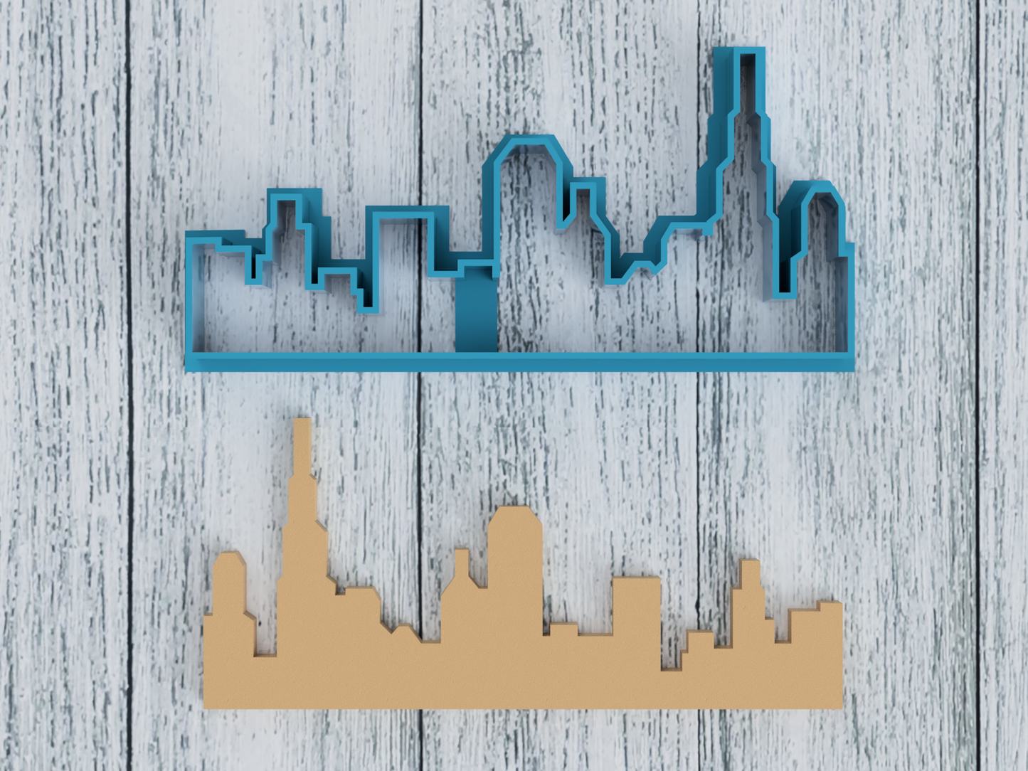 Chicago Skyline - Cookie Cutter / Sugar Cookie / Fondant / Clay (1377)