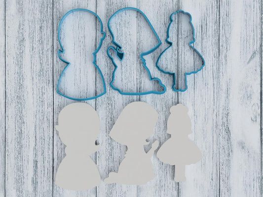 Christmas Nativity Church Girls Cookie Cutter / Sugar Cookie / Fondant / Clay (1263)