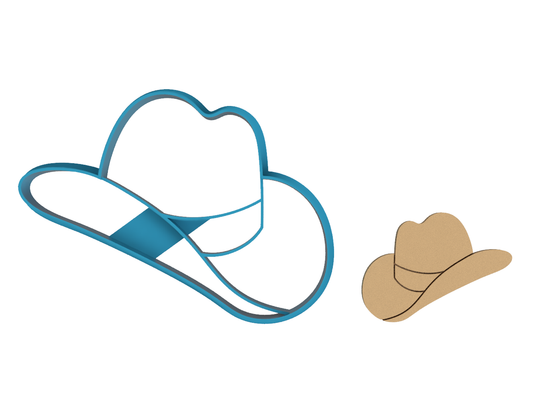 Cowboy Hat - Cookie Cutter / Sugar Cookie / Fondant / Clay (1356)