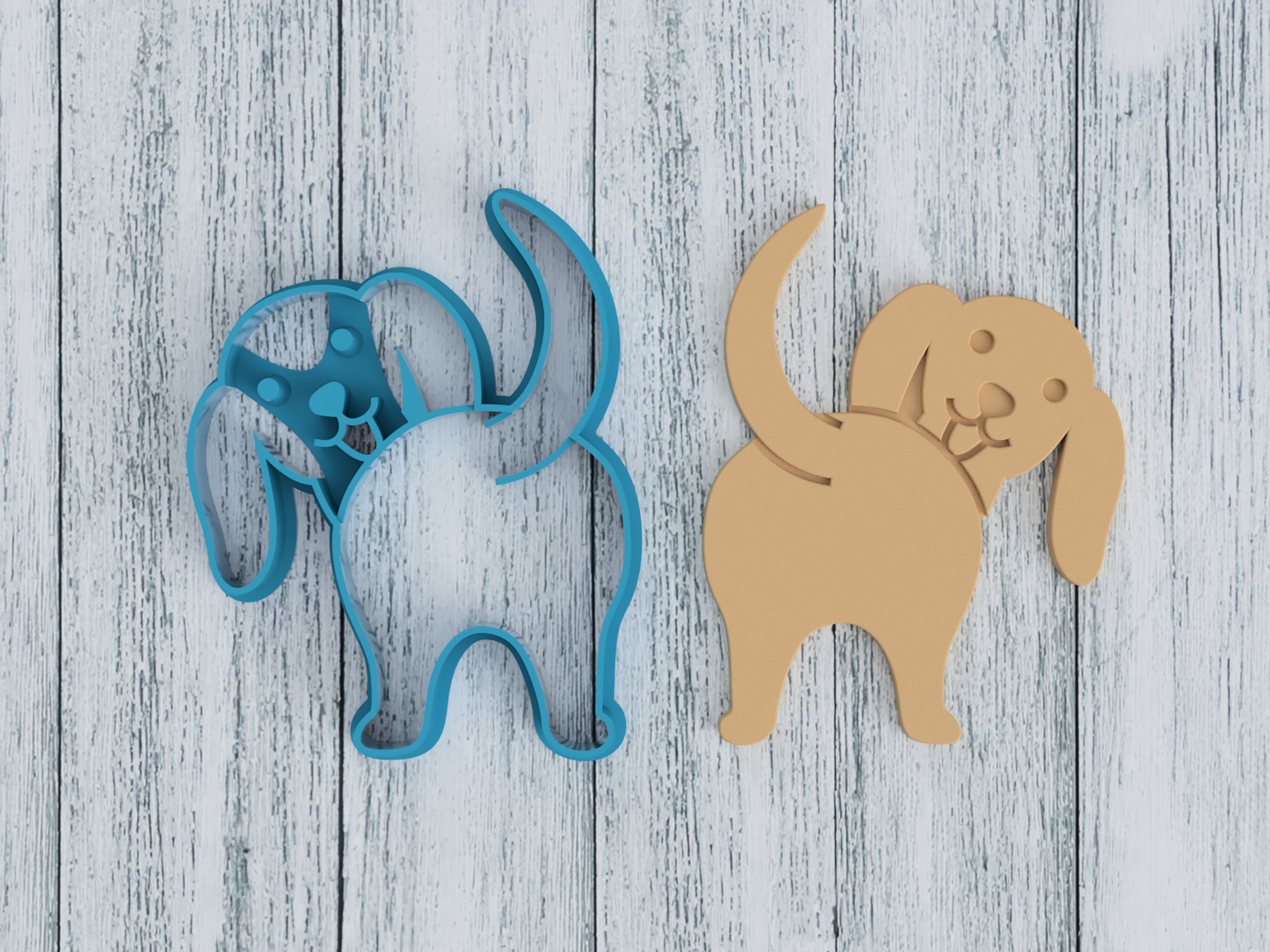 Dachshund Butt - Cookie Cutter / Sugar Cookie / Fondant / Clay (0116)