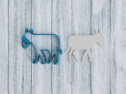 Donkey Cookie Cutter / Sugar Cookie / Fondant / Clay (1146)