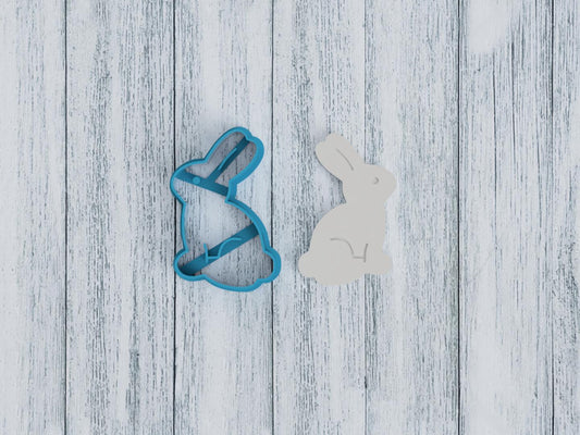 Easter Bunny Cookie Cutter / Sugar Cookie / Fondant / Clay (1123)