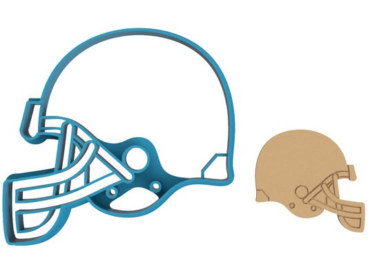 Football Helmet - Cookie Cutter / Sugar Cookie / Fondant / Clay (0077)