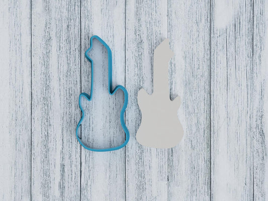 Guitar Outline Cookie Cutter / Sugar Cookie / Fondant / Clay (1167)