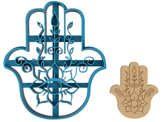 Hamsa Hand - Cookie Cutter / Sugar Cookie / Fondant / Clay (1083)