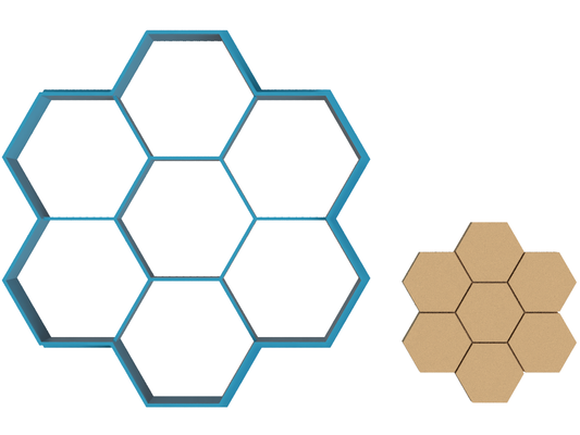 Honeycomb - Cookie Cutter / Sugar Cookie / Fondant / Clay (1481)