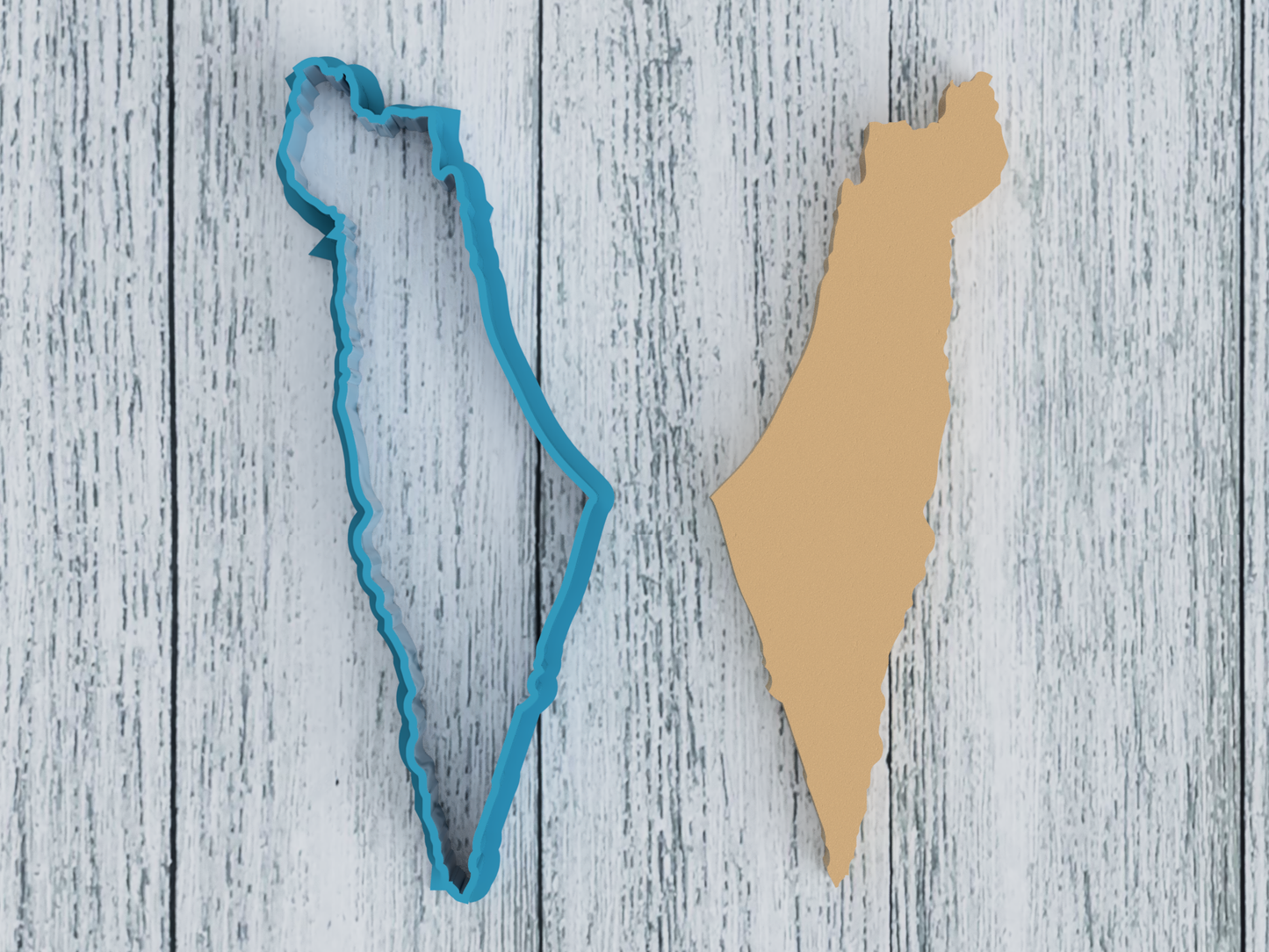 Israel Outline - Cookie Cutter / Sugar Cookie / Fondant / Clay (1040)