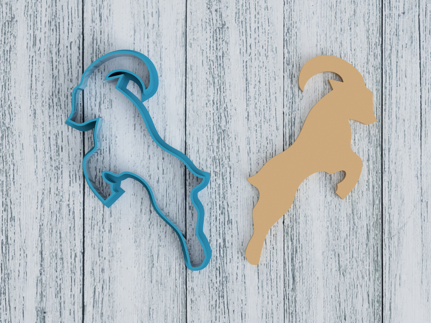 Jumping Ram - Sheep - Cookie Cutter / Sugar Cookie / Fondant / Clay (1277)