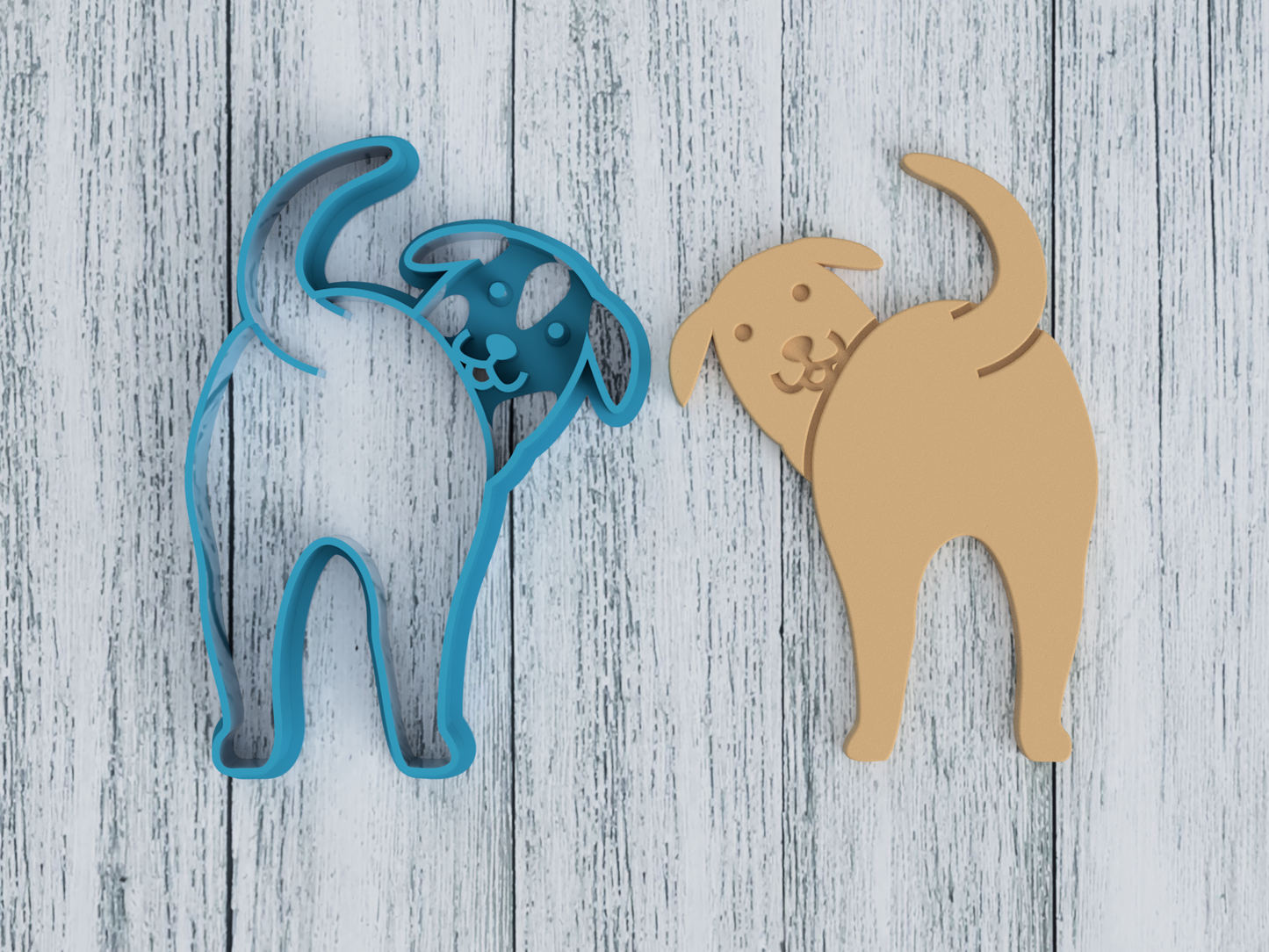 Lab Labrador Retriever Butt - Cookie Cutter / Sugar Cookie / Fondant / Clay (0114)