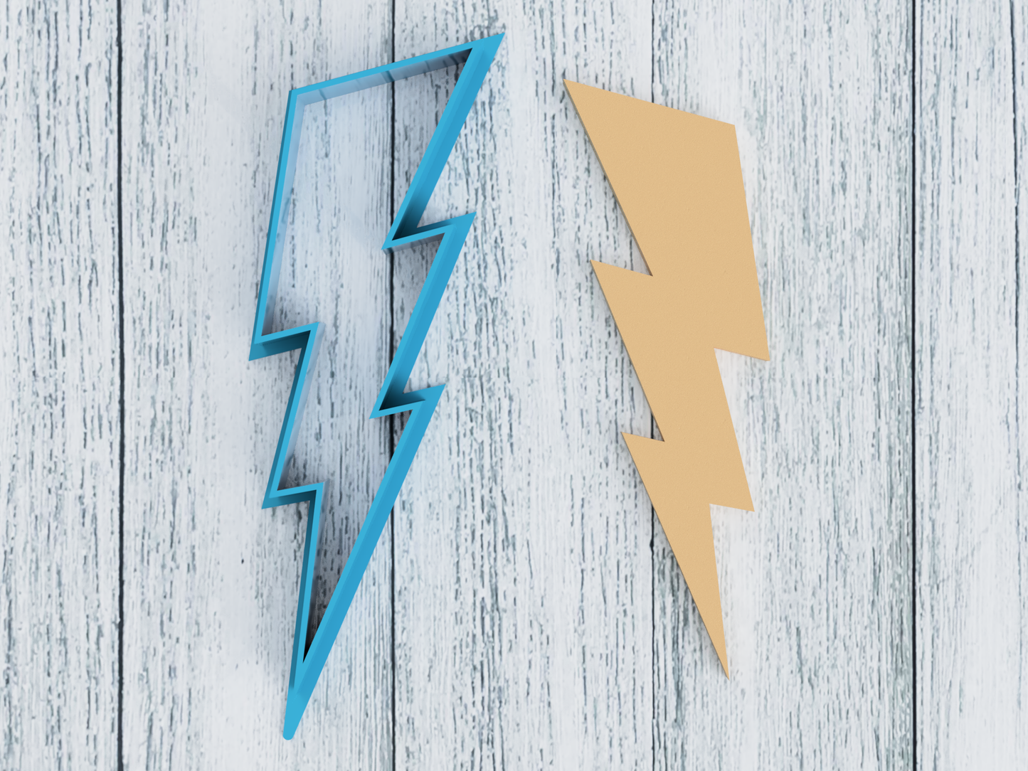 Lightning Bolt - Cookie Cutter / Sugar Cookie / Fondant / Clay (1055)