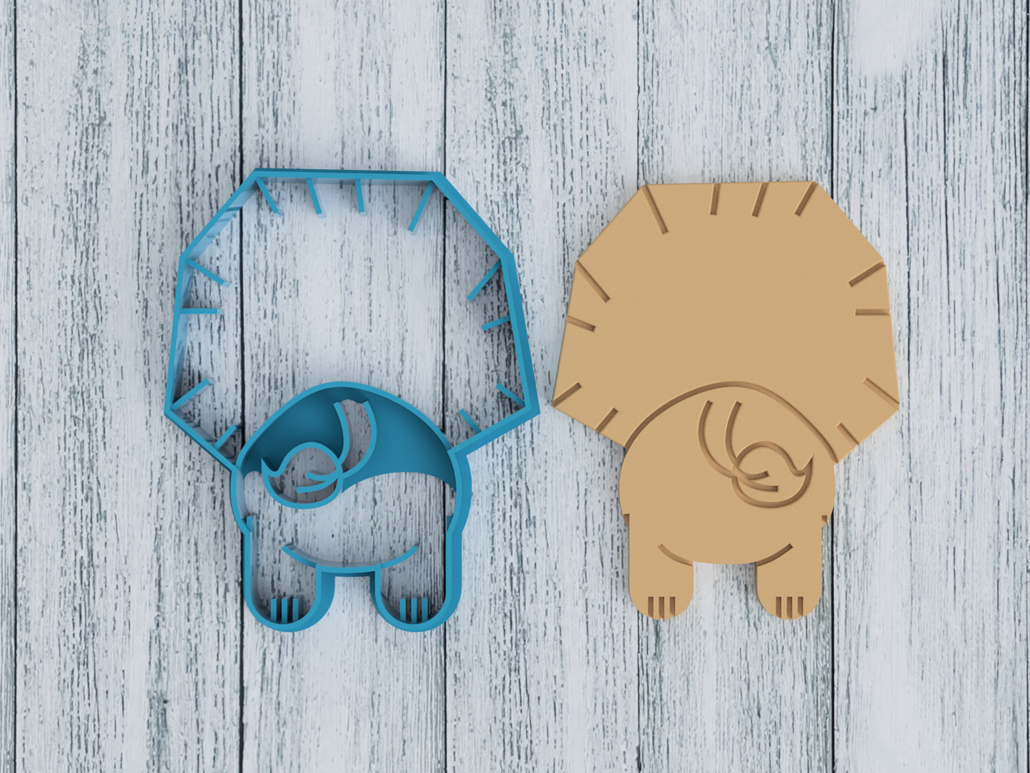 Lion Butt - Cookie Cutter / Sugar Cookie / Fondant / Clay (0151)