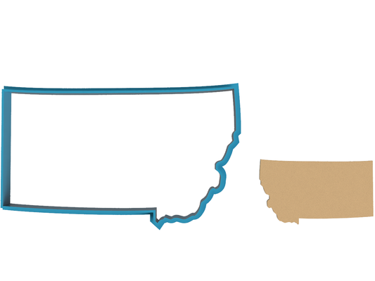 Montana State Outline - Cookie Cutter / Sugar Cookie / Fondant / Clay (1102)