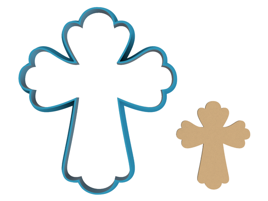 Nativity Cross - Cookie Cutter / Sugar Cookie / Fondant / Clay (1265)