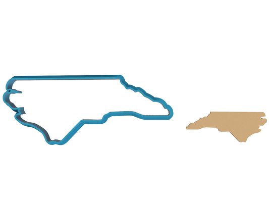 North Carolina State Outline - Cookie Cutter / Sugar Cookie / Fondant / Clay (1473)