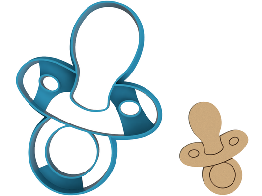 Pacifier - Binky - Cookie Cutter / Sugar Cookie / Fondant / Clay (0007)