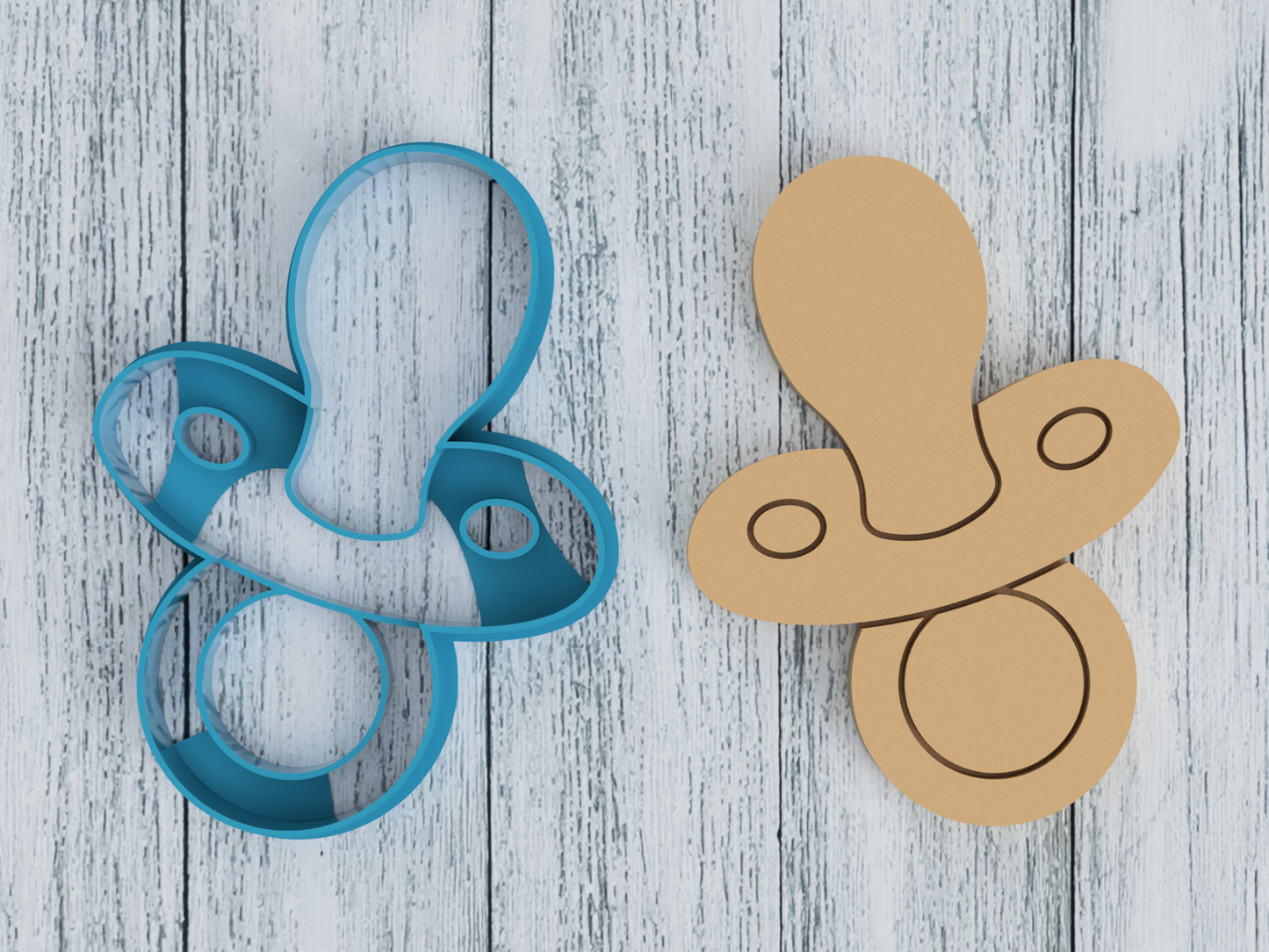 Pacifier - Binky - Cookie Cutter / Sugar Cookie / Fondant / Clay (0007)