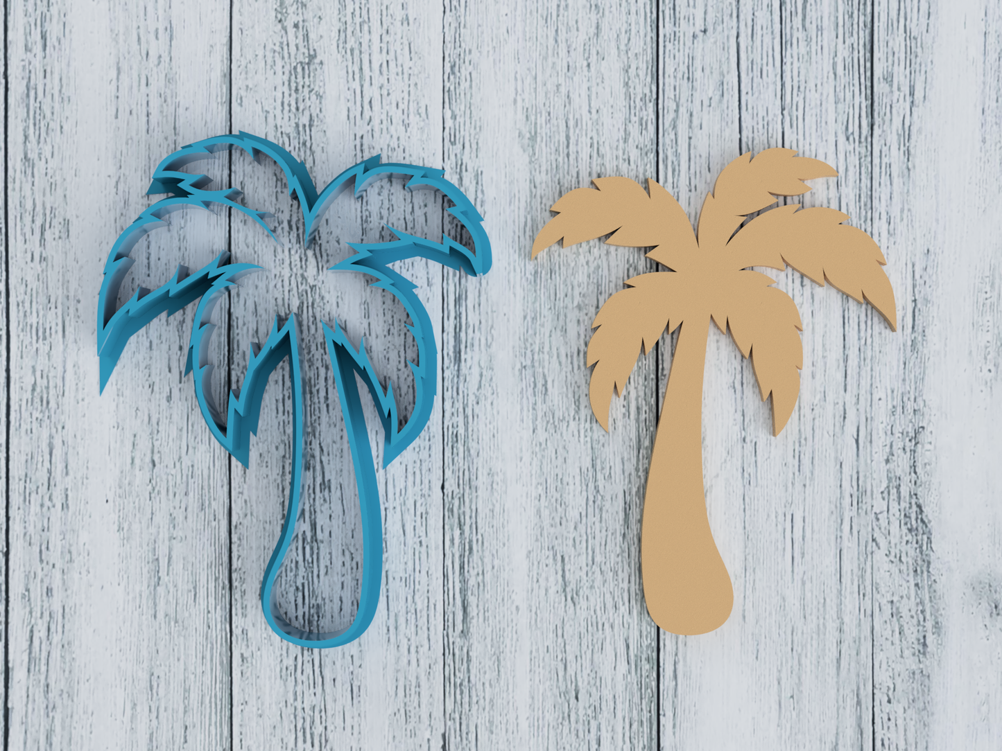 Palm Tree - Cookie Cutter / Sugar Cookie / Fondant / Clay (0053)