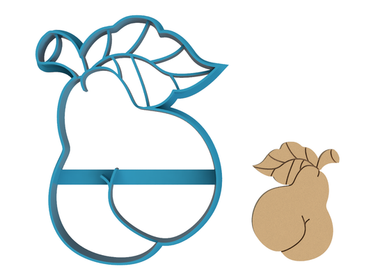 Pear Butt - Cookie Cutter / Sugar Cookie / Fondant / Clay (0108)