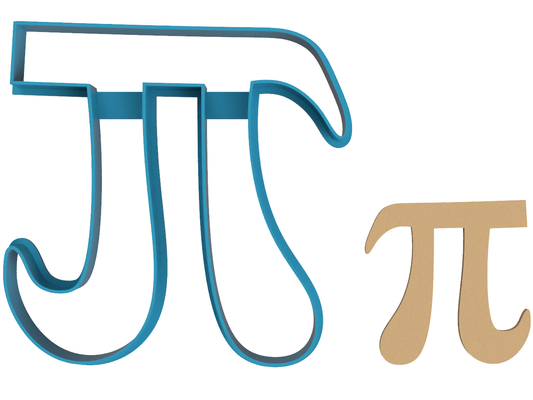 Pi Outline - Cookie Cutter / Sugar Cookie / Fondant / Clay (1492)