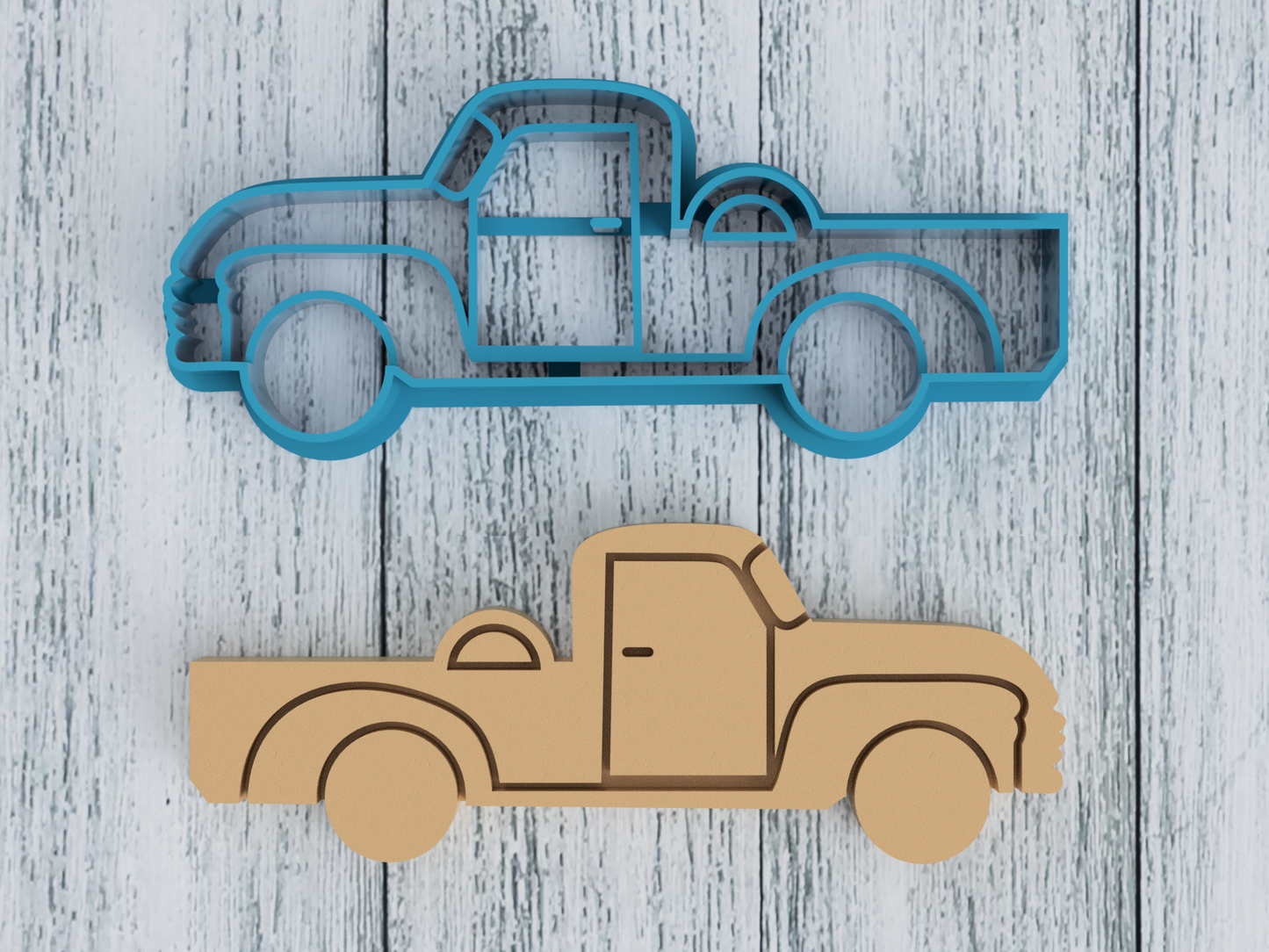 Pickup Truck - Cookie Cutter / Sugar Cookie / Fondant / Clay (1218)