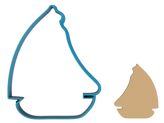 Sail Boat Outline - Cookie Cutter / Sugar Cookie / Fondant / Clay (0261)