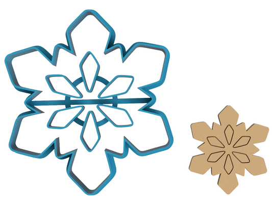 Snowflake - Cookie Cutter / Sugar Cookie / Fondant / Clay (1488)