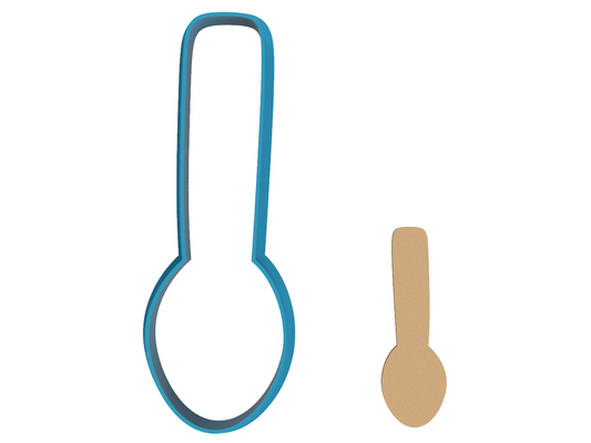 Spoon Outline - Cookie Cutter / Sugar Cookie / Fondant / Clay (1132)