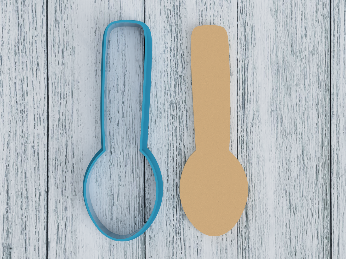 Spoon Outline - Cookie Cutter / Sugar Cookie / Fondant / Clay (1132)