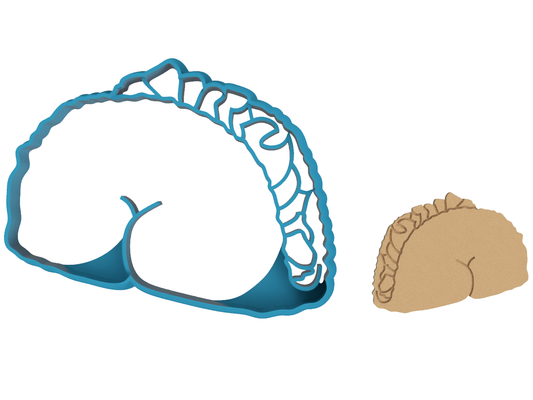 Taco Butt - Cookie Cutter / Sugar Cookie / Fondant / Clay (0162)
