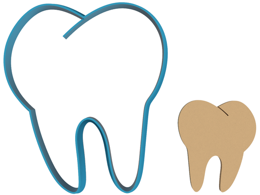 Tooth - Cookie Cutter / Sugar Cookie / Fondant / Clay (0038)