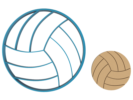 Volleyball - Cookie Cutter / Sugar Cookie / Fondant / Clay (1346)