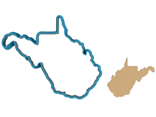 West Virginia State Outline - Cookie Cutter / Sugar Cookie / Fondant / Clay (1367)