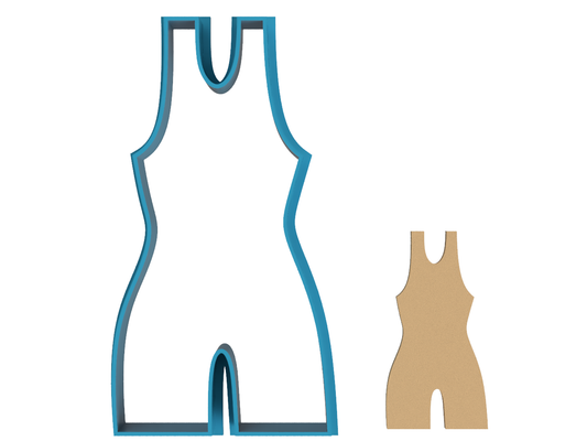 Wrestling Singlet Uniform - Cookie Cutter / Sugar Cookie / Fondant / Clay (1249)